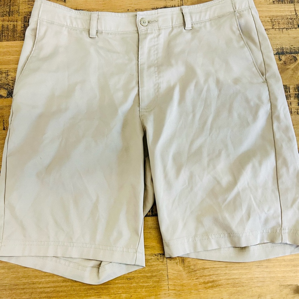 Flat Front Khaki Shorts 9 Inch Inseam